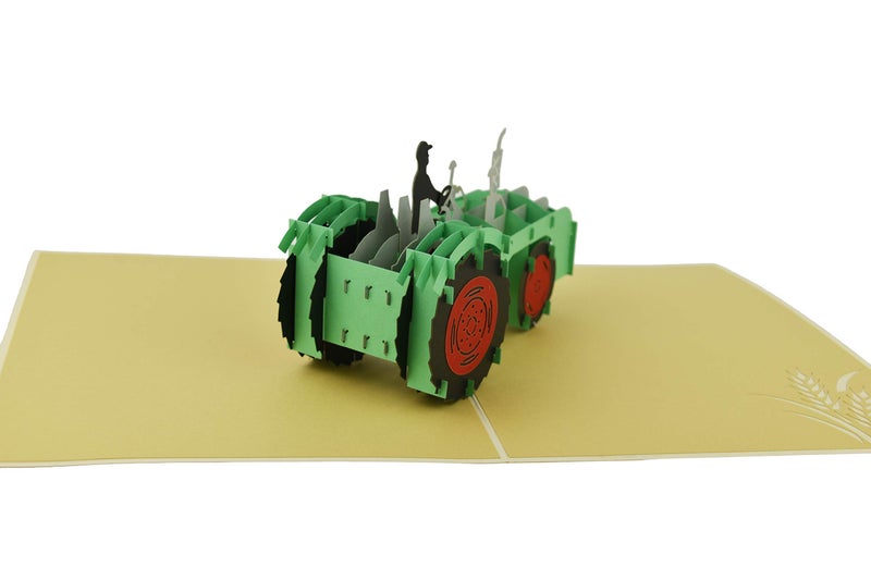 Teabug Cards Tractor 3D Pop UP Greeting Card, Fathers Day Card, Children Birthday Card, Any Occasions - Image 3